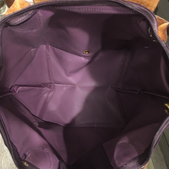 |SOLD| Longchamp Le Pliage Purple Tote Small - Picture 7 of 8